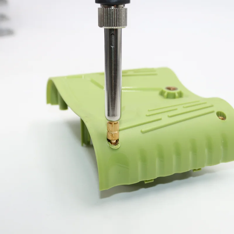 Wärme Set Einsatz Lötkolben Spitze Kopf M2 M3 M4 Hot Melt Einsätze Mutter Messing Gewinde Schraube Einsetzen 3d Druck PCB Phillips Bolzen – Detail 5