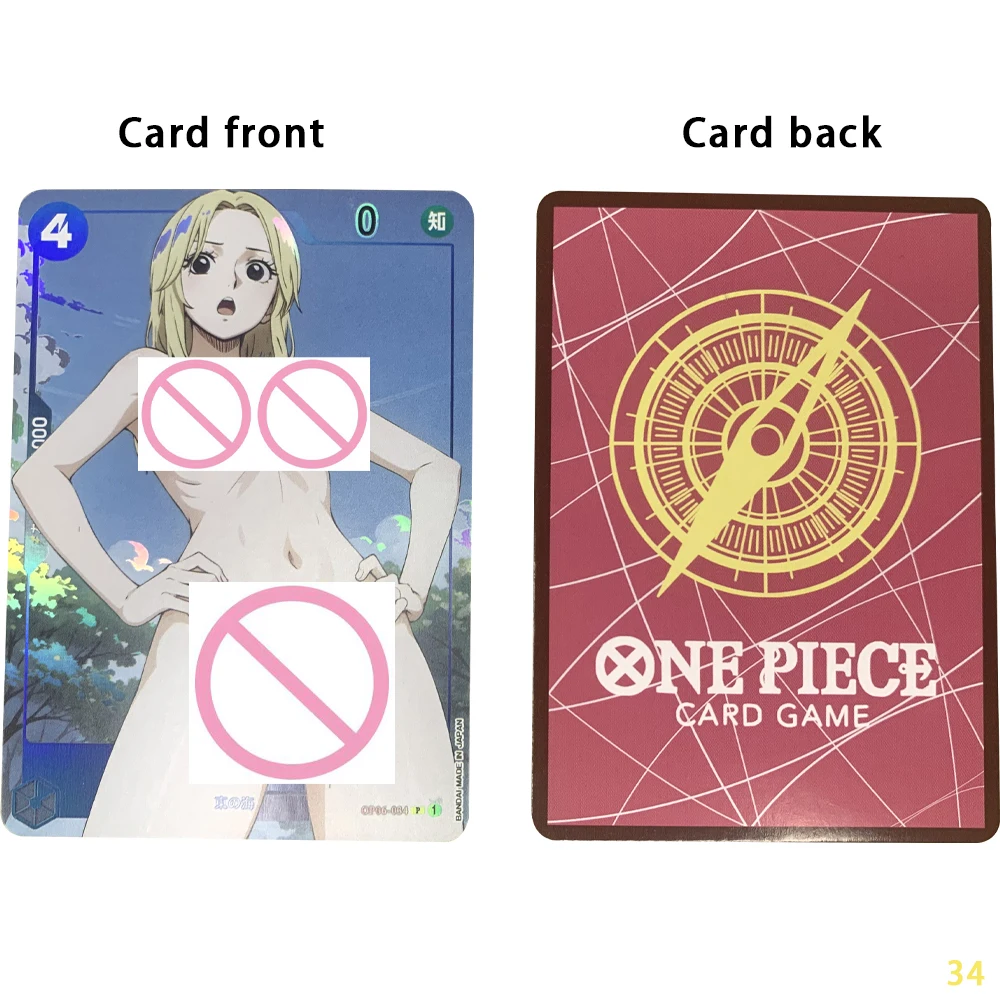 OPCG Anime Nude Collection Cards Busty Beauty Perona Uta Nami Naked Card Refractive Color Flash Otakus Gifts 63*88mm