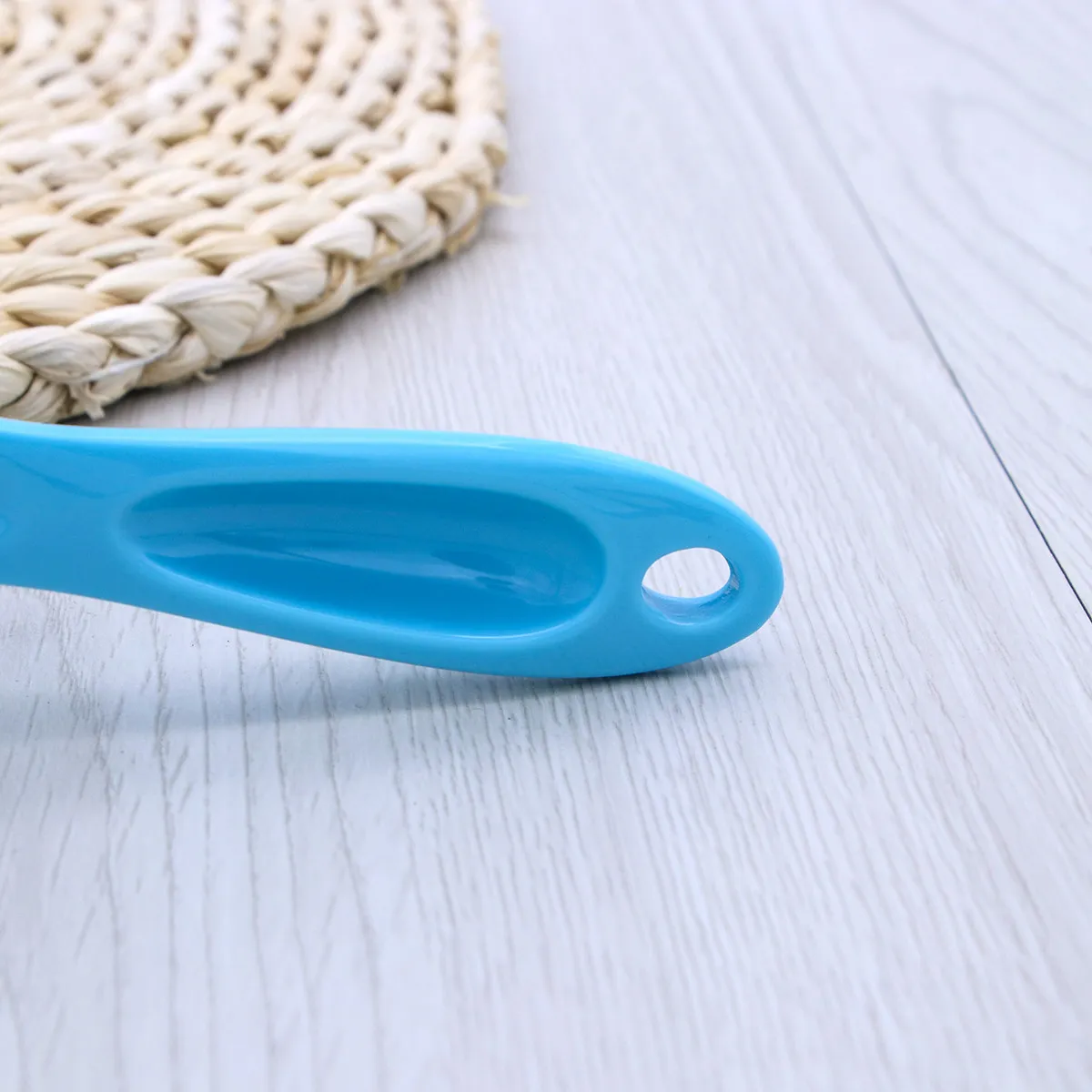 Pet Food Scoop Blue Long Handle For Dog Cat Bird Bulk Food Melamine Plastic Dishwasher Safe Measuring Tool Water Scoop Pet
