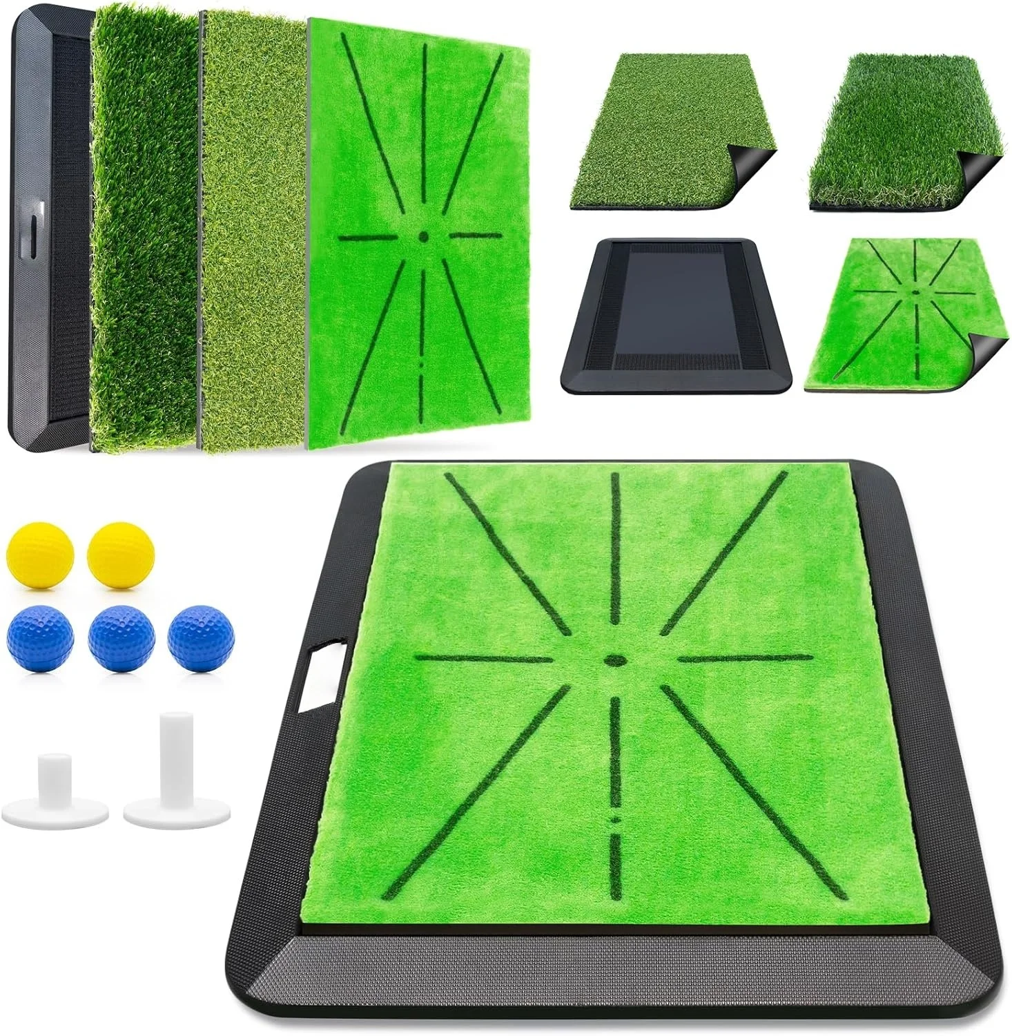 Golf velvet track putting mat swing practice path detection practice pad golf hitting pad