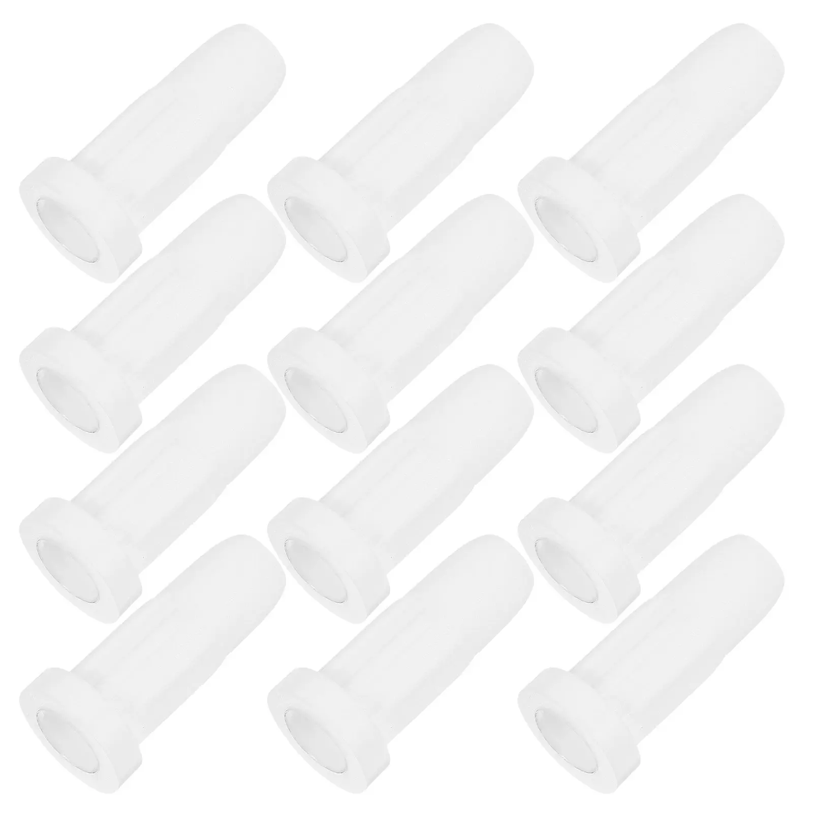 Image 4: 50 pièces de douilles de remplacement en plastique blanc pour roulettes de lit bébé, pieds de meubles, roulettes de chaise, sol de chambre d'enfant