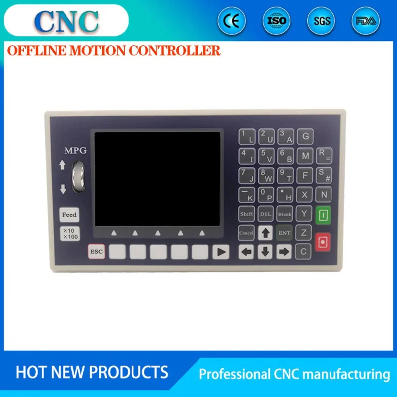 4-Axis CNC Motion System U Disk G Code Spindle Control Panel MPG Independent Lathe Milling Machine Controller