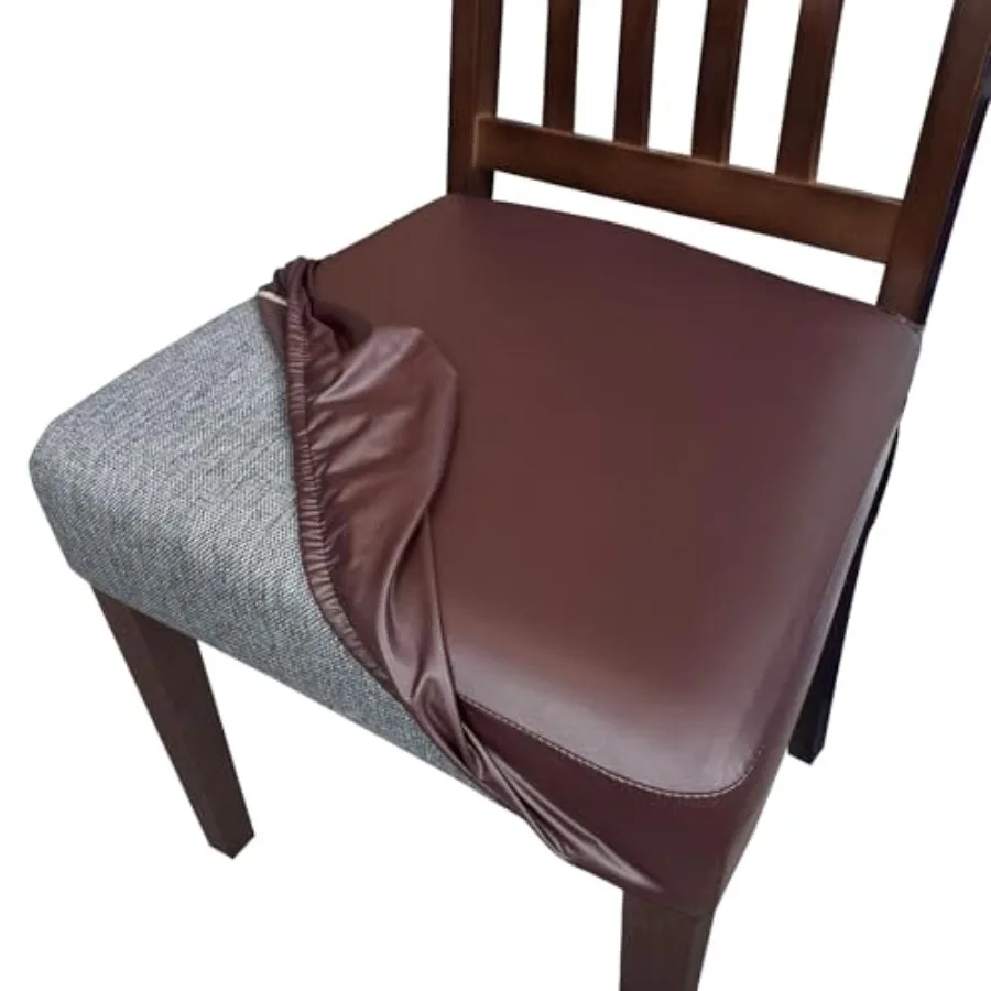 

Waterproof Leather Seat for Dining Room s of Soft s Seat Slip Dining Chair Cover Removable Washable Chair Protector Cover Stret