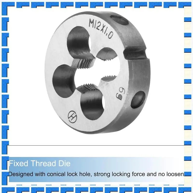 

ABNG 3Pcs Tap And Die Set, Metric M12 X 1 Thread Taps & Round Die, Tapping Threading Tool Tap & Die Kit For Nut Screw Bolt