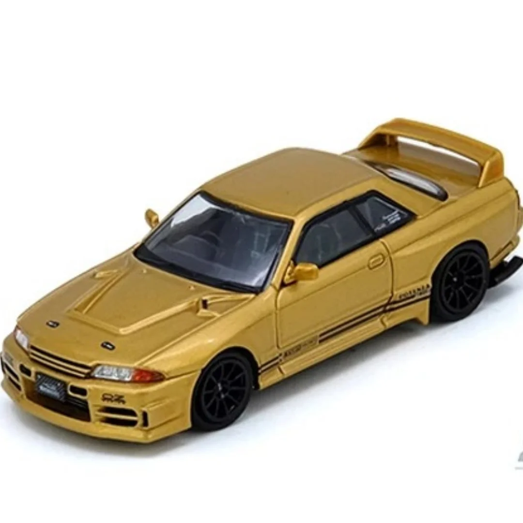 プレセール-inno-1-64-トップシークレット-bnr32-r32-gtr-650r-ゴールドダイキャストジオラマカーモデルコレクションおもちゃ