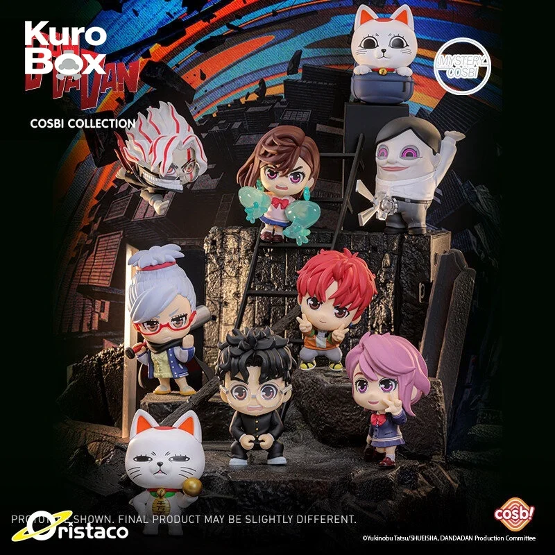 

Коллекционные мини-фигурки HotToys Dandadan Cosbi Mystery Blind Box Q Version для фанатов аниме и коллекционеров, декор для рабочего стола