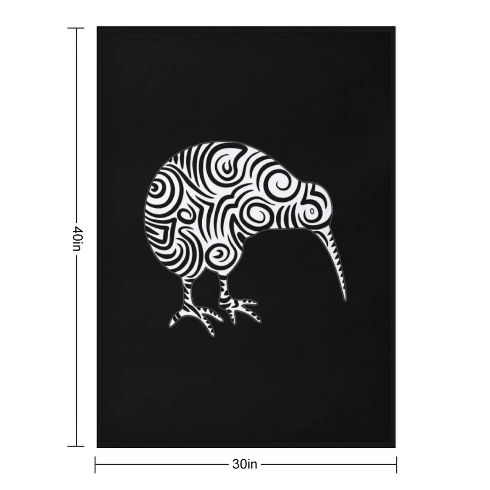 الكيوي الطيور Aotearoa نيوزيلندا القبلية نمط رمي بطانية الشاطئ متعددة الأغراض الصيف الفراش البطانيات أريكة عملاقة #2