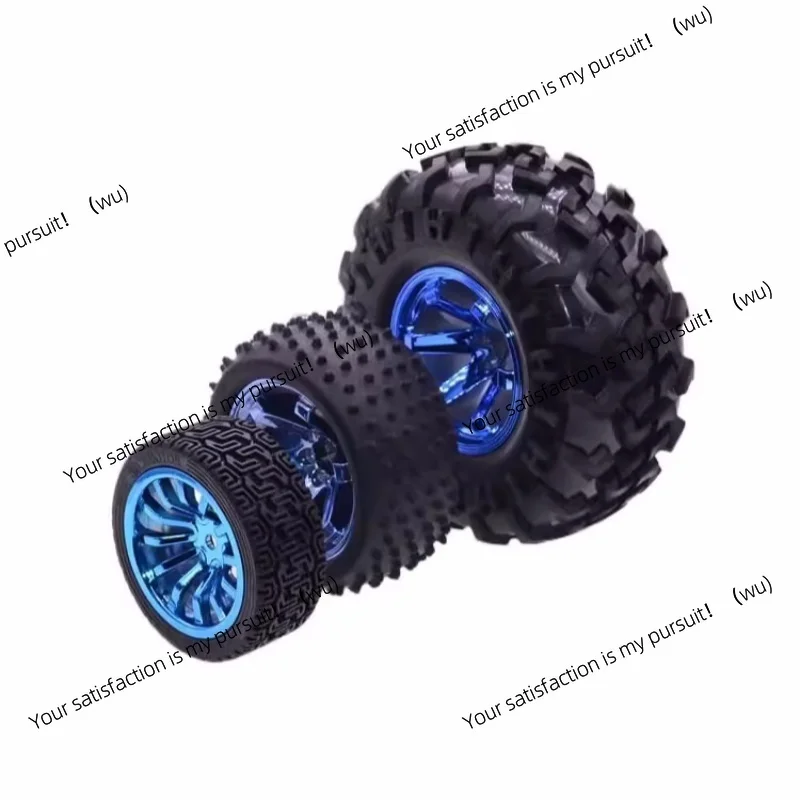 65/85/130mm Rubber Tire Hexagonal Holes Fixed Smart Car Robot Wheels Large Friction