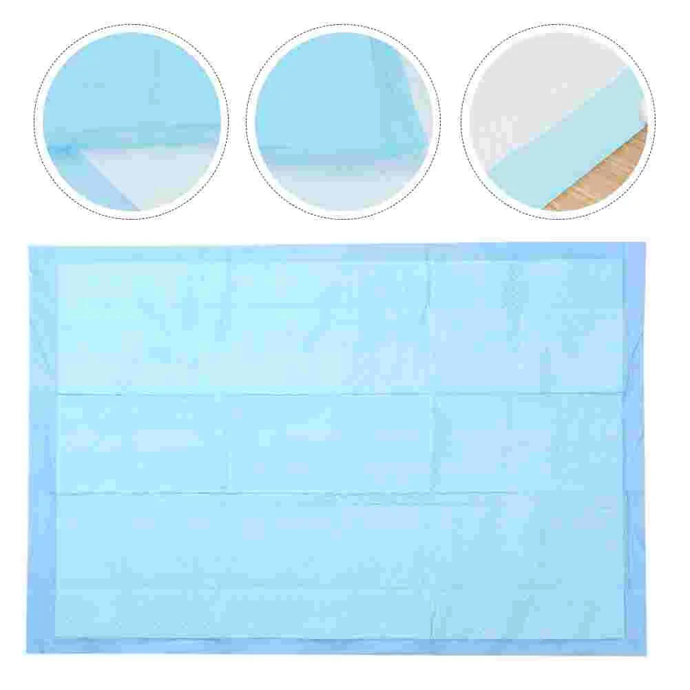50 Pcs Pet Pee Mat Dog Pads Supplies Urinal Sky-blue Non-woven Fabric Small Training