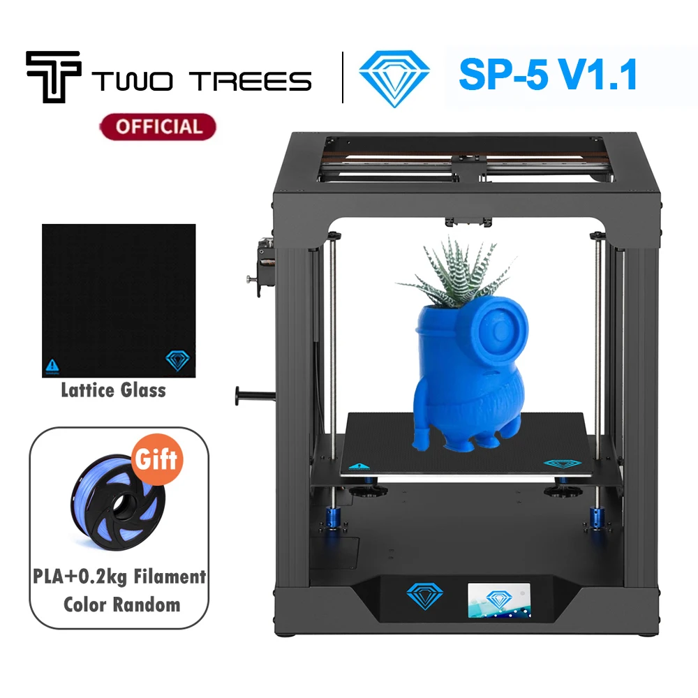 Twotrees Sp-5 V1.1 3D Printer High Quality Printing Auto leveling 310*310*330mm Large Print Size CoreXY Structure Dual Cooling