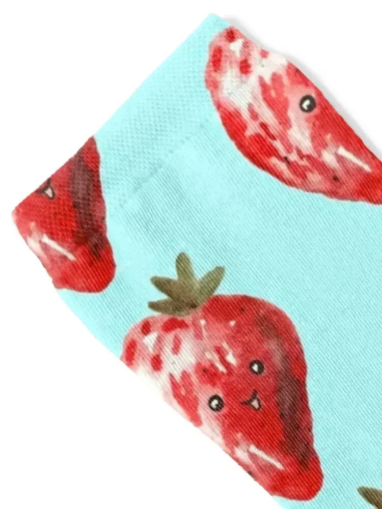 Happy Strawberry Socks luxe funny gift Luxury Woman Socks Men's