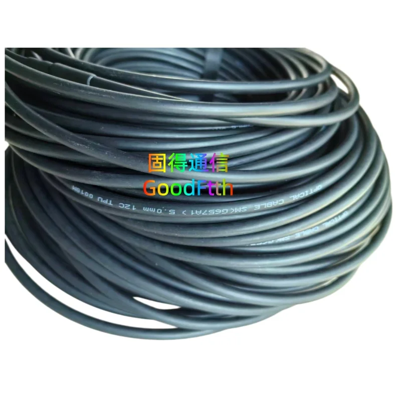 Armored Tactical Fiber Patch Cord  SC-LC LC-SC UPC SM 6 Core 6Core TPU Cable GoodFtth