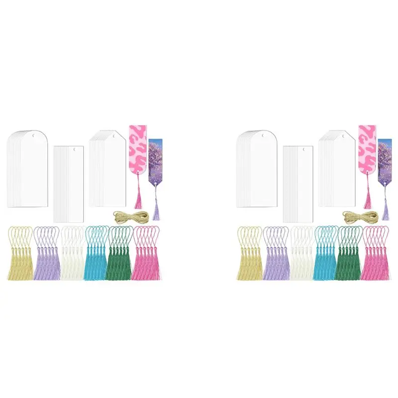 efficient-146pcs-acrylic-bookmarks-blankssublimation-acrylic-book-markers-diy-crafts-projects-sublimation-accessories-for-wome