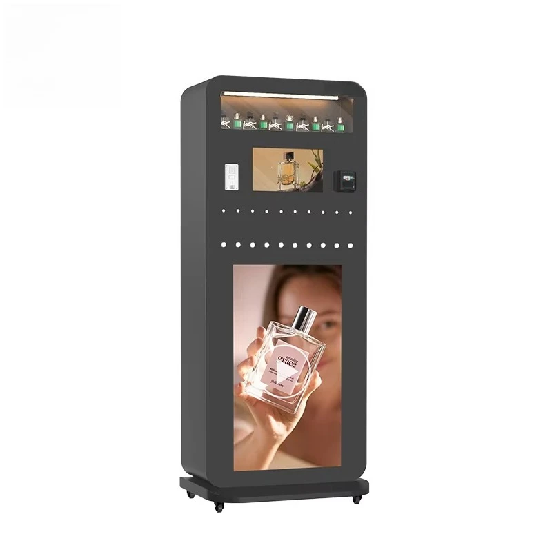 

Customized Latest 10-Spray Cologne Vending Machine Advertising Screen Touch Screen Hotel Office Commercial Hot Selling