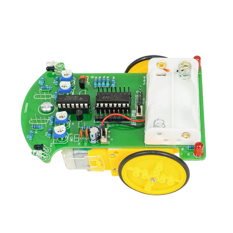 D2-3 Intelligent Tracking and Obstacle Avoidance Car Kit 51 Single-chip Microcomputer Electronic DIY Parts