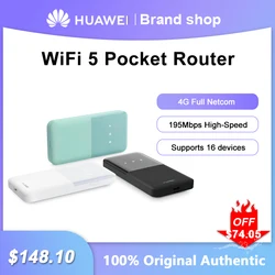 Huawei WiFi 5 E5586-822 Pocket Router 195 Mbps Modem 4G WiFi Sim Card Portable Unlock Mini Outdoor Hotspot Battery 2400mah