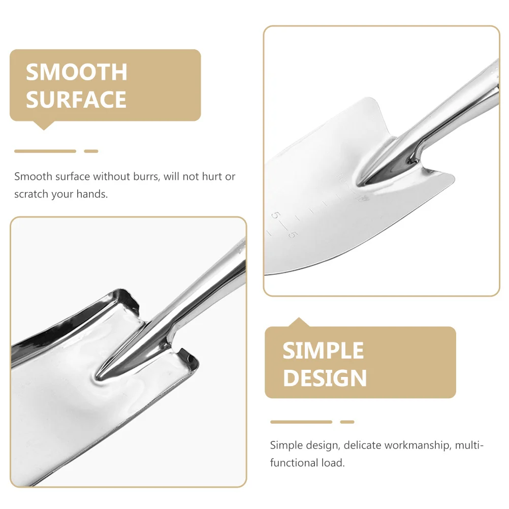 

2Pcs Garden Shovel Multifunction Household Hand Trowels for Transplanting Flower Vegetable Seedling Loosening Weeding Portable