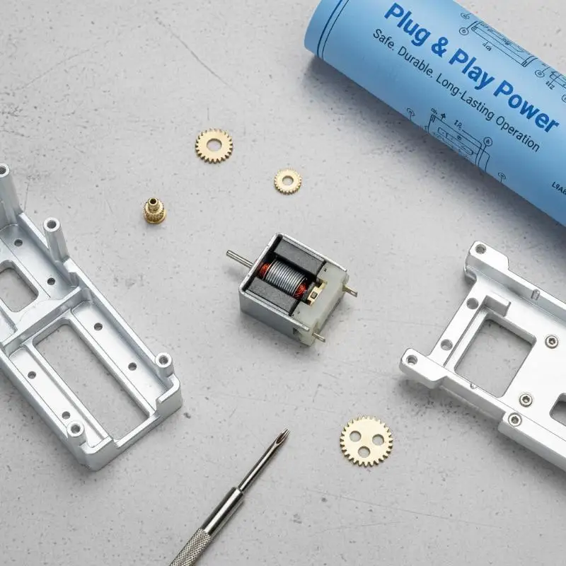 18mm Micro DC Motor Bare Square 3V 6V High Strength Magnetic Engine for DIY Handmade Toy Car and Educational Model
