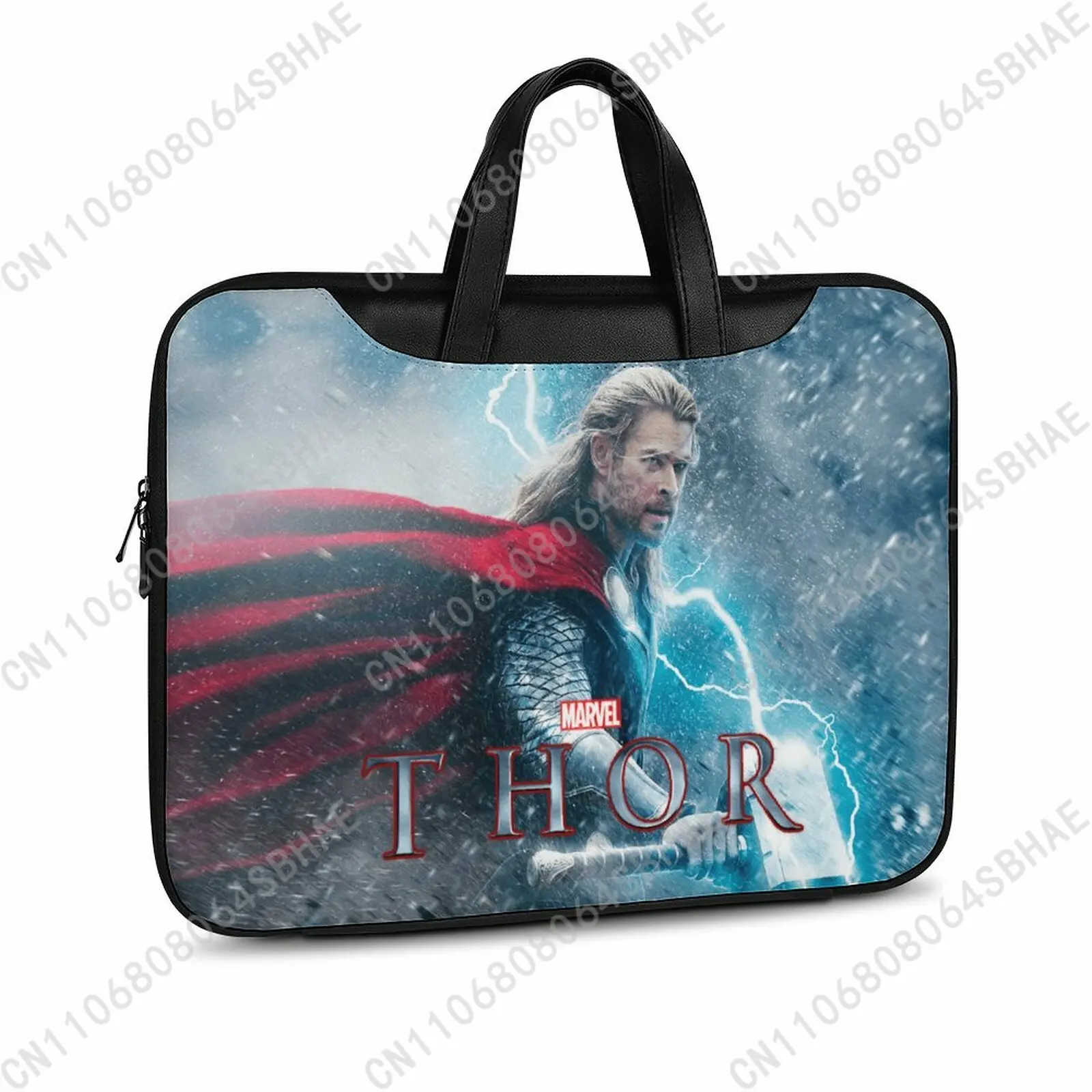 

Marvel The God of Thunder Custom Leather Briefcase Men Woman Laptop Bag Business Retro Genuine Leather Computer Cosplay