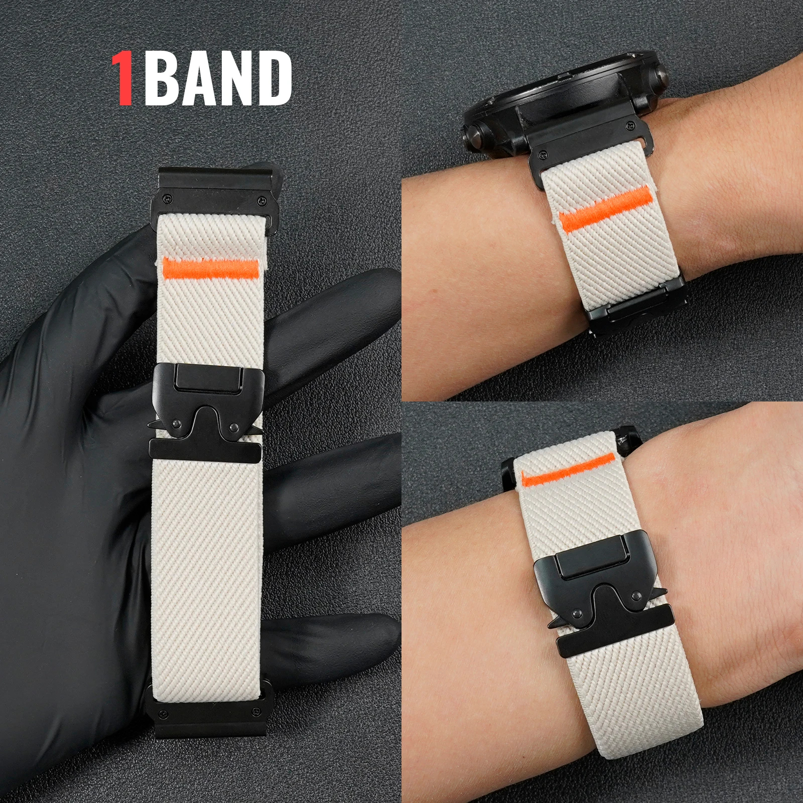 QuickFit 20/22/26mm Nylon-Uhrenarmband für Garmin Fenix 8 7 Pro 7S 5X 5Plus Band Fenix 6XPro Forerunner 965/955/945 Instinct – Detail 11