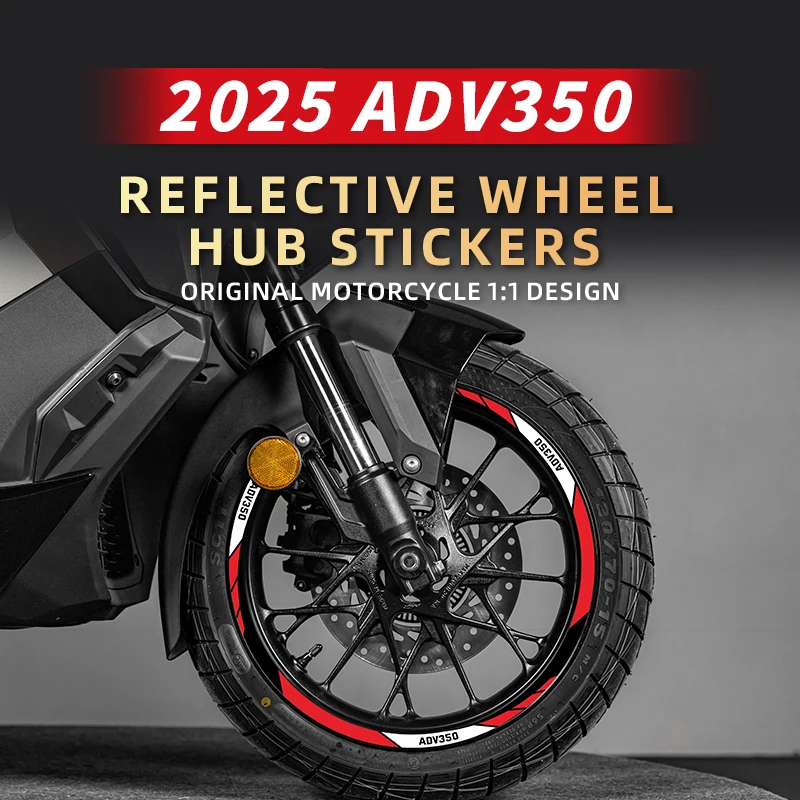 

Используется для HONDA ADV 350 2025, обод колеса мотоцикла, светоотражающая защита ступицы, комплекты декоративных наклеек, можно выбрать цвет