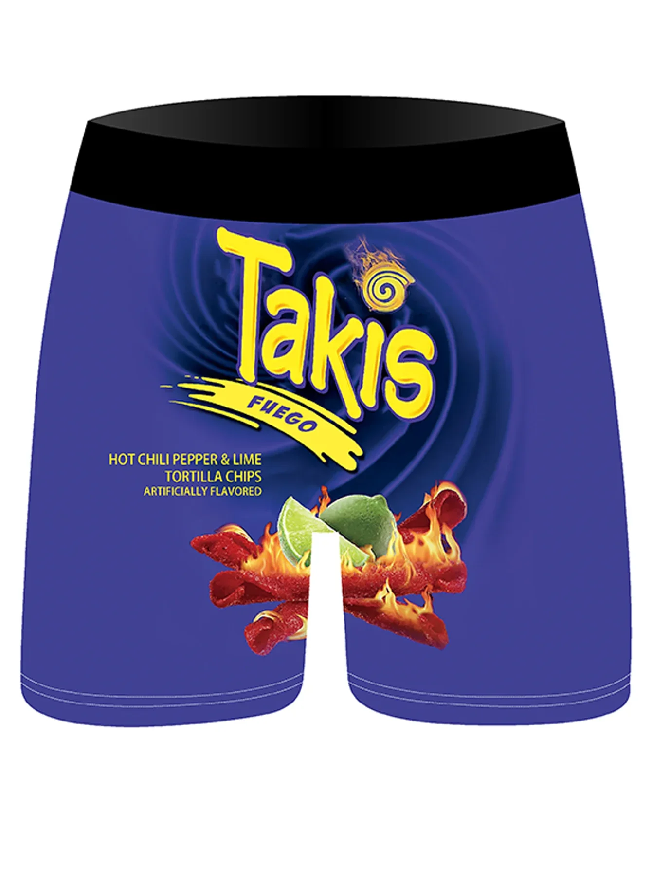 3Pcs Random Snack Cartoon Pattern Designed Men's Briefs Comfortable Ice-clear Refreshing and Dry Men's Underwear