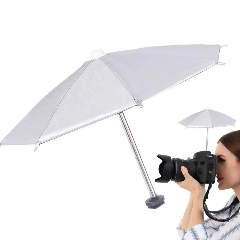 Camera Umbrella Hot Shoe Sunshade Waterproof Umbrella Sunshade Hot Shoe Sunshade Portable Protective Camera Gear Accessory For