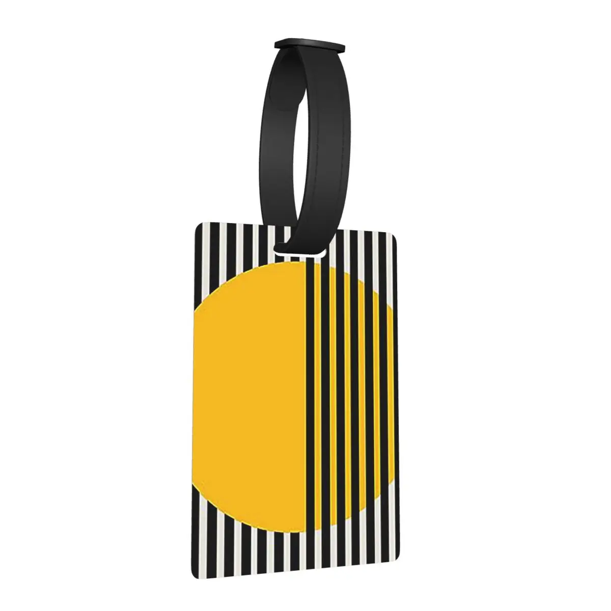 

Выставочный принт Bauhaus, настенное искусство, желтый круг, настенные багажные бирки, чемодан, дорожный багаж, посадочная бирка, держатель этикетки, имя удостоверения личности