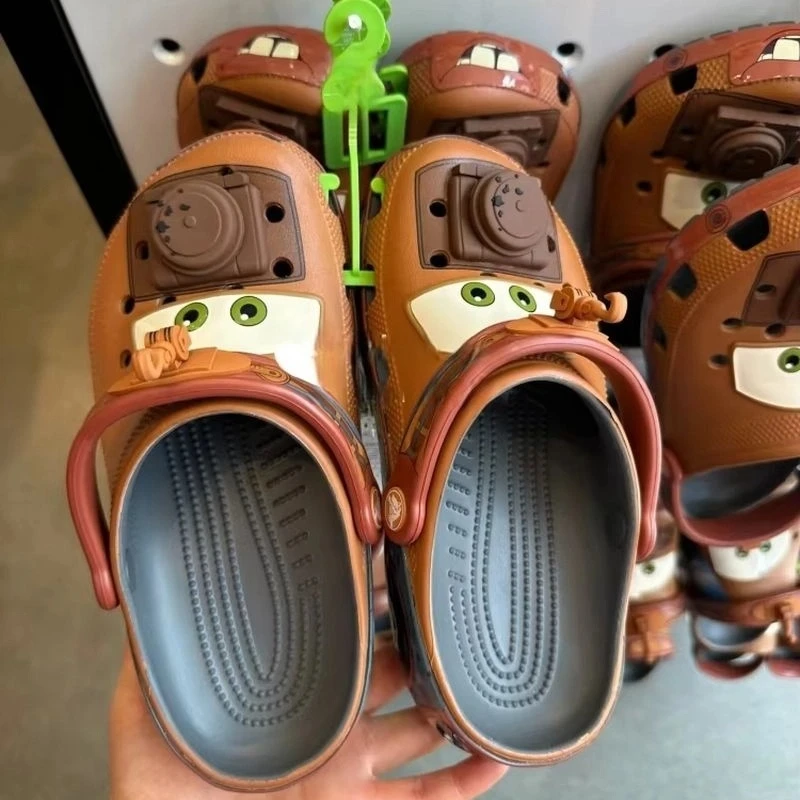 

Anime Maters Breathable Waterproof Eva Outdoor Sandals Cute Cartoon Cars Design Ankle-Wrap Slippers For Adult Women And Men