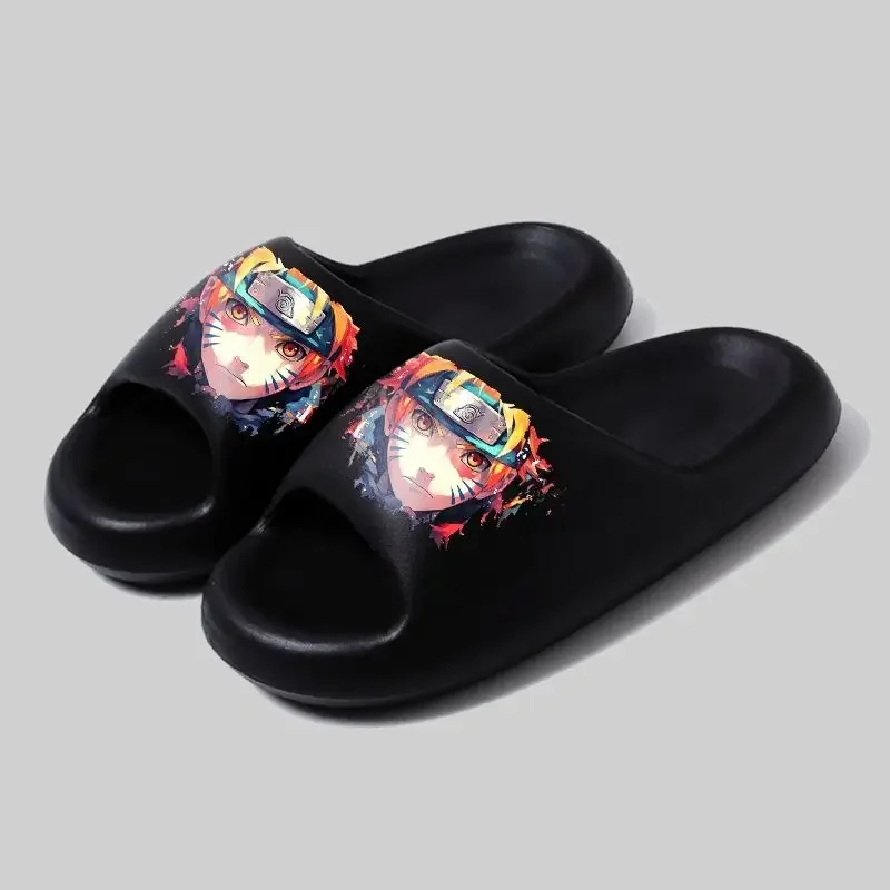 Chinelo Naruto Ultraleve com Sola Macia, Estilo Anime, para Homens e Mulheres, Novo, Criativo, Antiderrapante, para Uso Doméstico no Verão