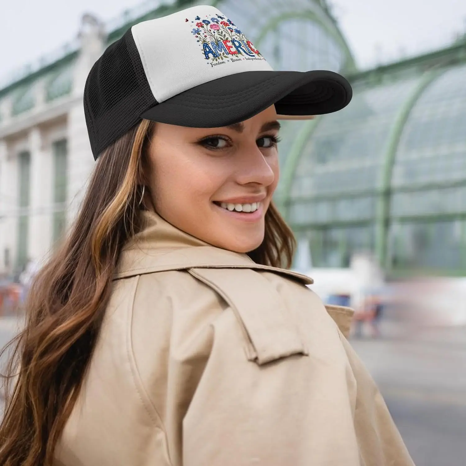 Цветочная Америка 4 июля. Забавные шляпы дальнобойщика для мужчин и женщин. Бейсболка для взрослых.