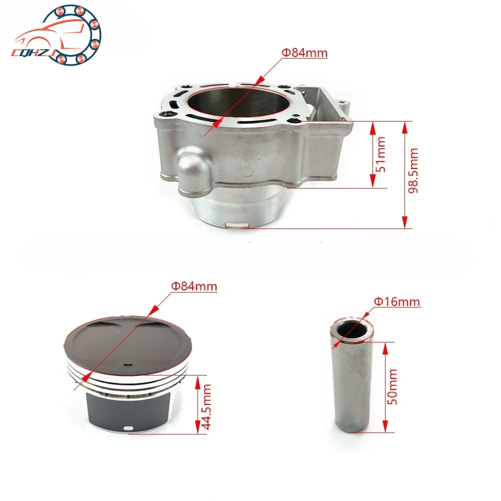 84mm Big Bore Motorcycle Cylinder Kit Casting Engine Piston Pin Ring Gasket Set For ZONGSHEN NC 250CC To 300CC KAYO AVANTIS