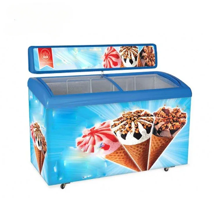 For   SD-358Y Top Open Refrigerator Single Temp Door Deep Ice Cream Chest Showcase