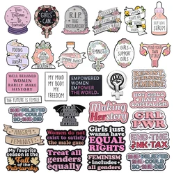 31 Types Women Girls Powers Enamel Pins Feminist Brooches Creative Cartoon Feminism Lapel Badge Accessories Gift for Friends