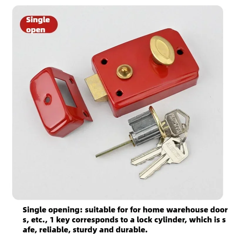 

New 2026 1pc Home Security Latch Rotate Bolt Latch Gate Latches Door Slide Lock Twist Rotating Barrel Lock Indoor Outdoor Door