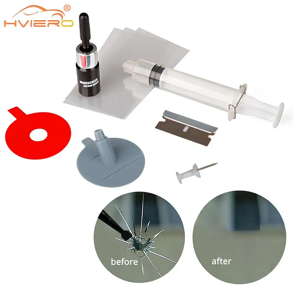 

Windshield Repair Kit Tools Windscreen Give Crack Restoration Doors Renovate Handle Protective Decorative Stickers Glass Paints