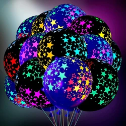 10/20/30pcs 12inch Neon Glow Latex Balloons Fluorescent Balloon Glow In The Dark For Wedding Birthday 80s 90s Glow Party Decor
