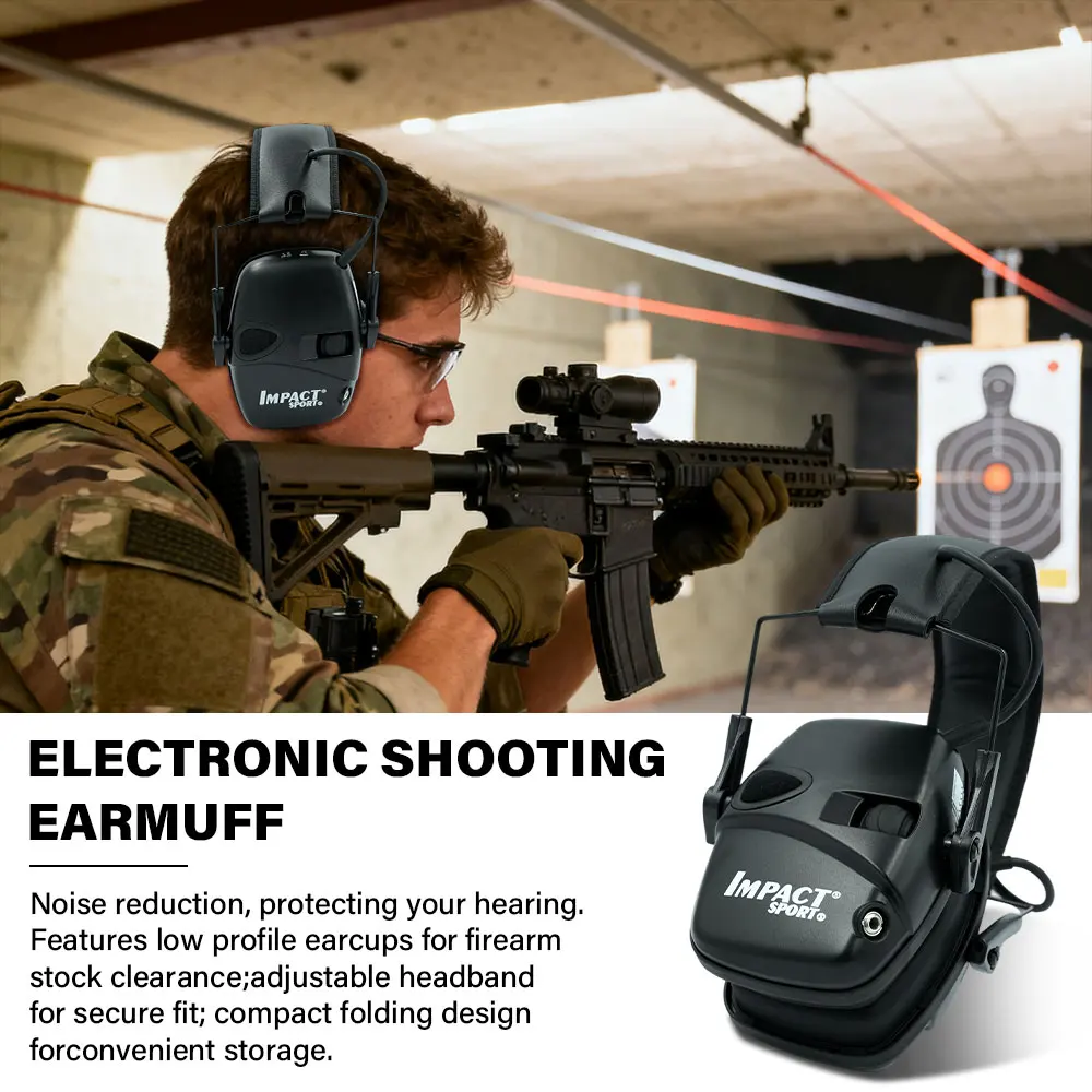 

Активные электронные наушники для стрельбы, шумоподавление, усиление звука, тактические наушники, охотничья защита ушей, военный класс