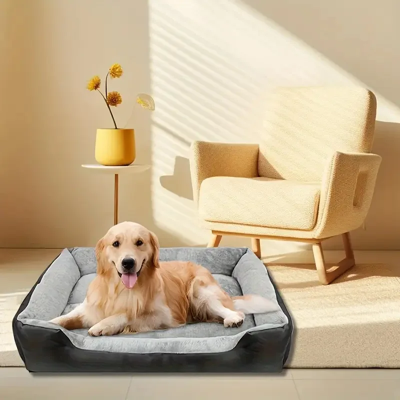Weiches, warmes Winterhaus für Hundebett für Hunde, wasserdichtes Katzenbett, Haustierbett für große, mittelgroße und kleine Hundehütte – Detail 2