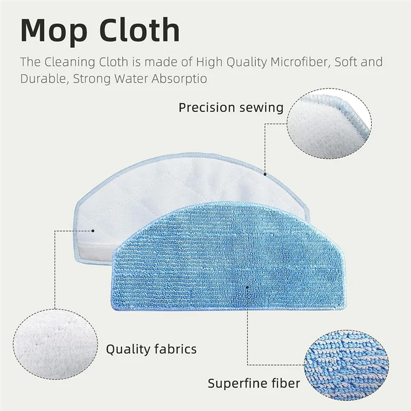 A02V-substituição compatível com robô aspirador de pó Honiture G20, G20 Pro, escova principal, escovas laterais