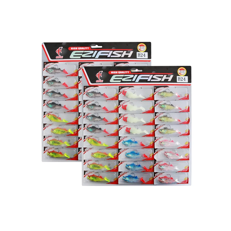 

70mm Colorful Soft Plastic Fishing Lure 7g/10g for Freshwater River Lake Stream Fishing Artificial Soft Bait Kit