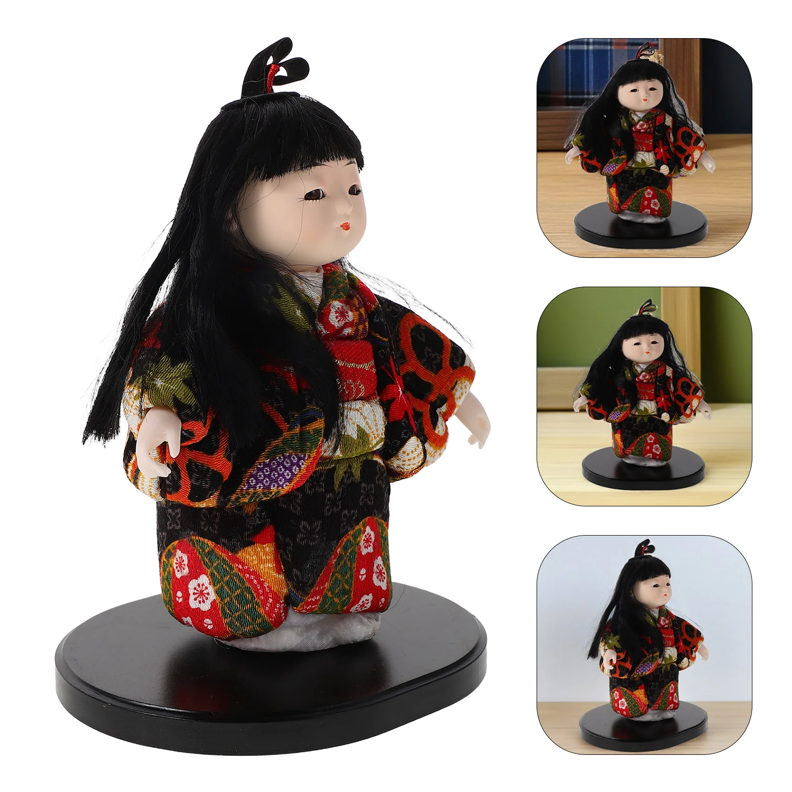 

Japanese Kimono Traditional Geisha Ornament Desk Shelf Display Japanese Cultural Craft Statue Souvenir