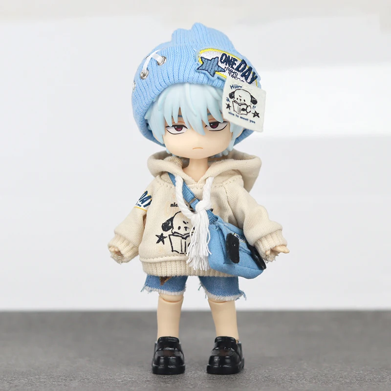 Figurine d'action Gintoki Sakata Kagura Shimura Shinpachi, 10cm, Ob11 1/12, poupée articulée, jouet de Collection en Pvc, modèle jouet cadeau