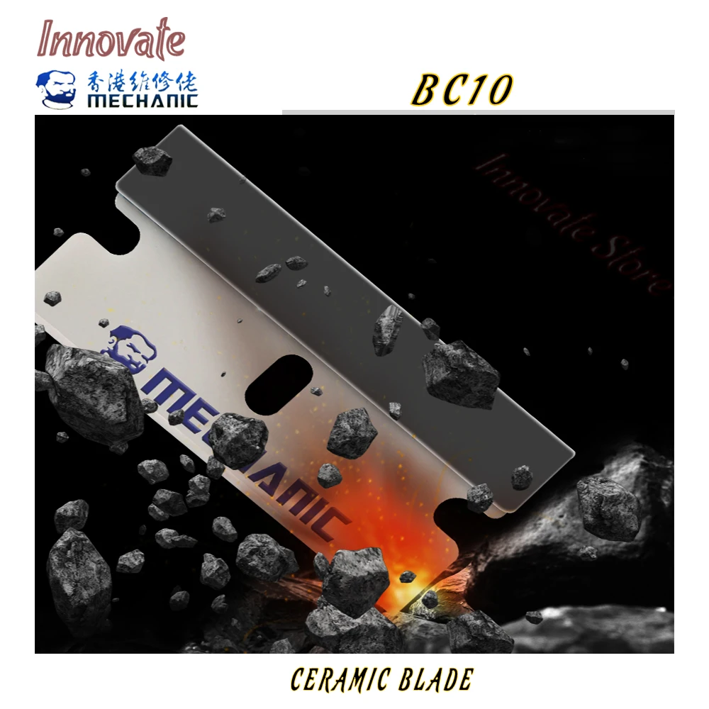 MECCANICO B10 lama In Ceramica di gomma Dello Schermo di rimozione in ceramica ad alta temperatura resistente alla corrosione non conduttivo gomma di rimozione