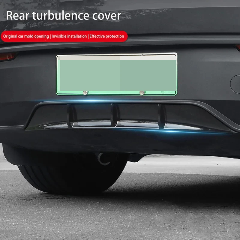 Rear Bumper Spoiler Lip Launch Plate Diffuser for Telsa Model Y Juniper 2025 2026 Without Drilling Decoration Accessories    ﻿