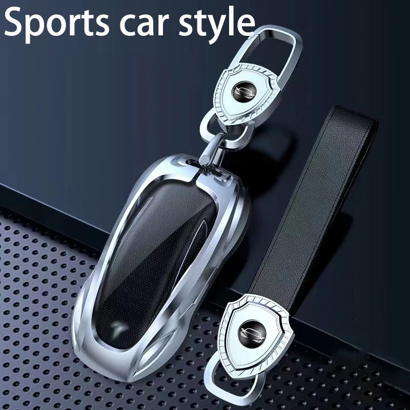 For Tesla Model 3 Model Y Model S Model X Sports exterior key metal protective shell Key case