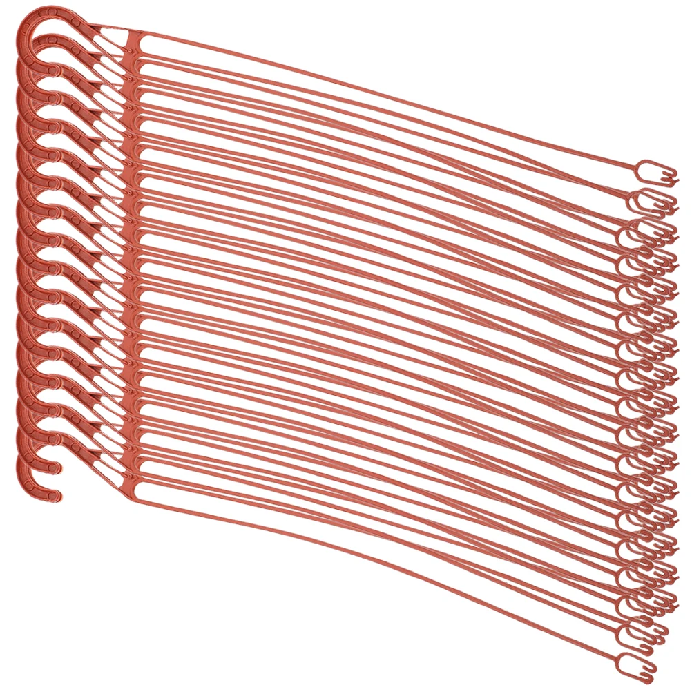 

30 Pcs Red EJ370 Plastic Flowerpot Hooks Lightweight Durable Suitable Small Plants Succulents Garden Accessories Storage Tools