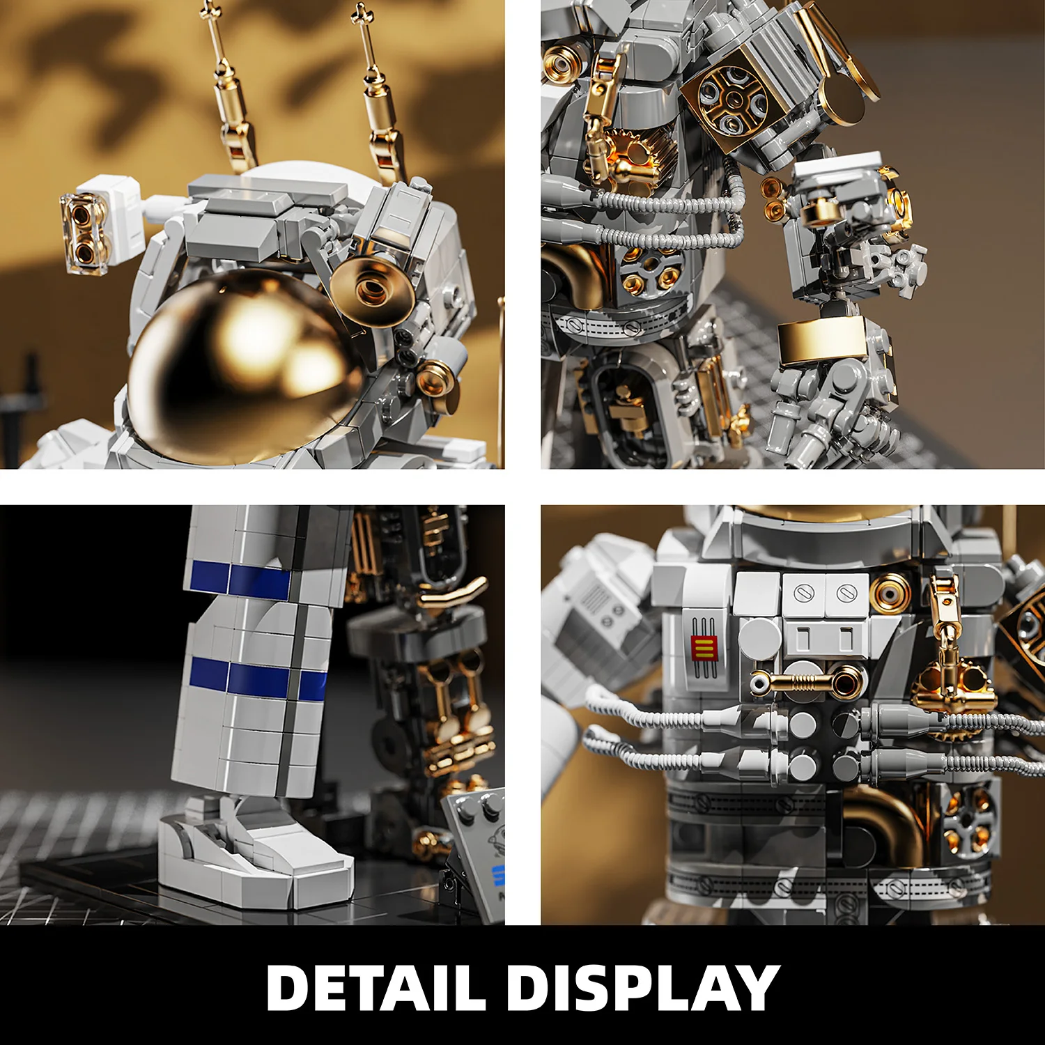 860PCS Building Blocks Toy Astronaut Model 3D Puzzle Aerospace Astronauts Assembly Bricks Educational Toys Set Christmas Gifts