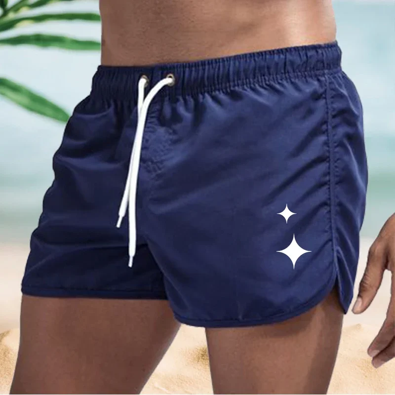 

Men's With Pockets Breathable Quick Dry Drawstring Swim Shorts Bathing Suit Board Shorts Swim Trunks for Surfing Beach Summer