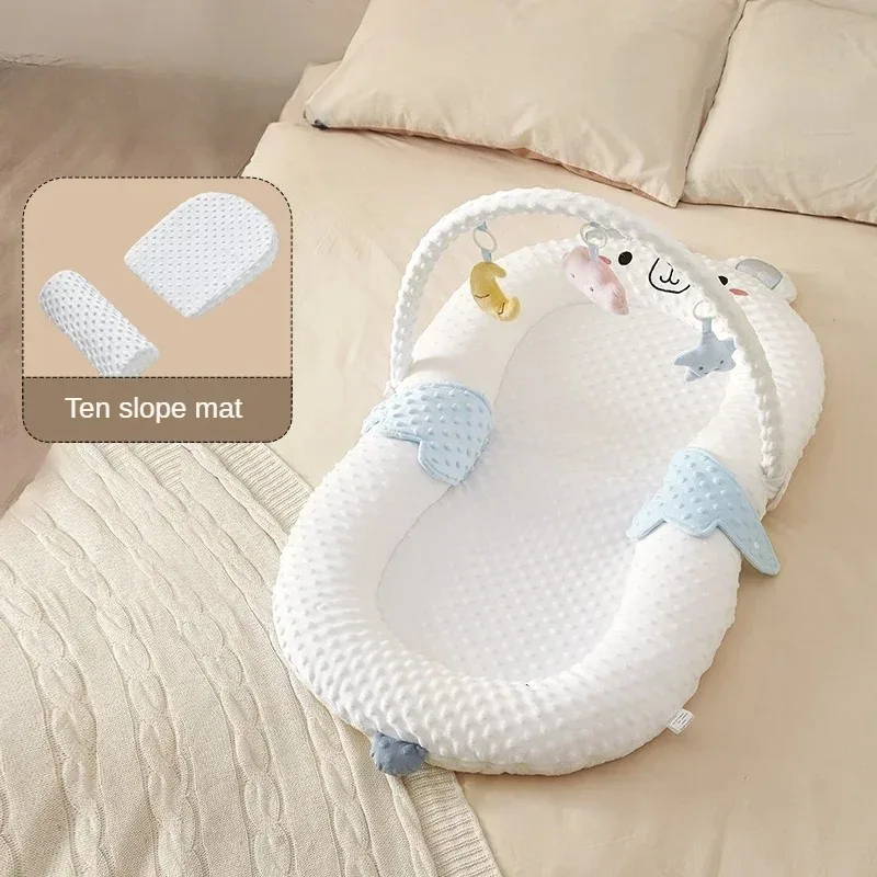 93 Coussin anti-reflux pour nouveau-nés, chaise longue pour bébé, positionneur de sommeil, empêche le sursaut, LEX quotidien, aide au sommeil du nouveau-né